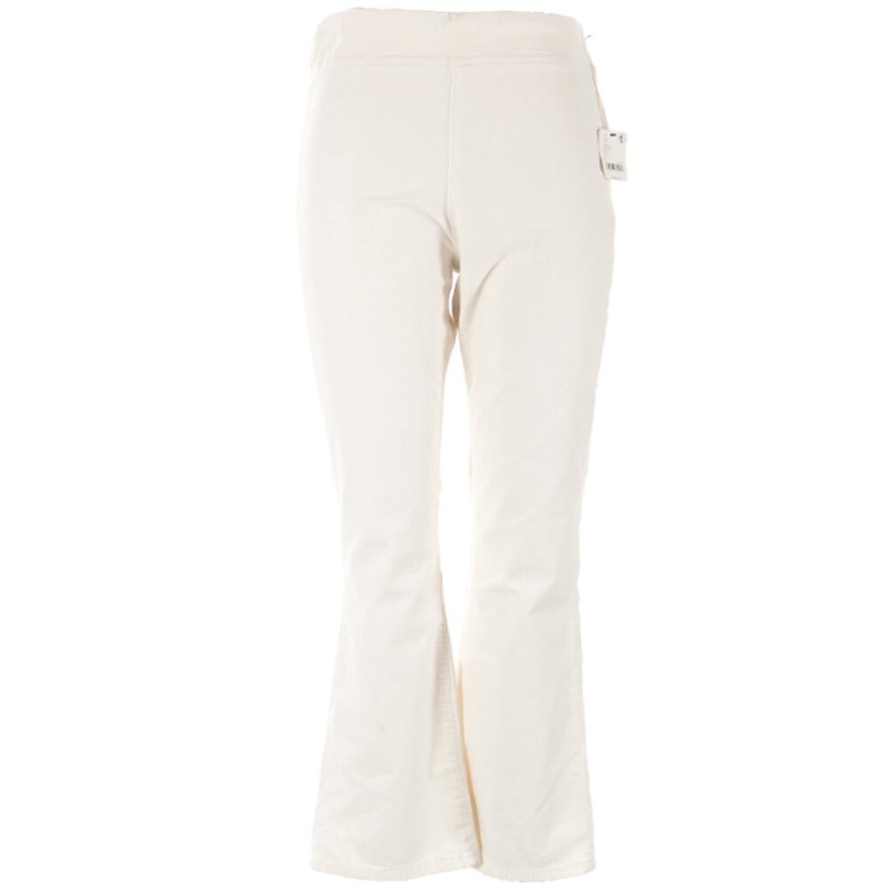 Free People In My Feelings Mid-Rise Cropped Bootcut Pants in Seasalt